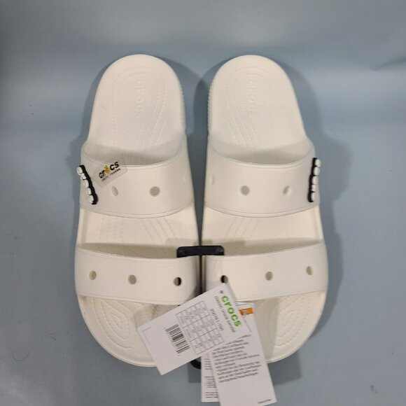 Crocs Classic  Sandals Slides Slip On Mens Size 13 White Shoes NWT main image 6